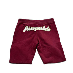 Aeropostale Women's Burgundy and Red Joggers-tracksuits
